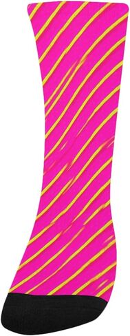 جوارب المشي لمسافات طويلة بطباعة قلب أرجواني - جوارب شتوية حرارية سميكة دافئة للأطفال الصغار للأولاد والبنات للمدرسة، والارتداء اليومي والأنشطة الخارجية in Kuwait