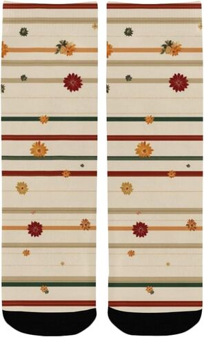 جوارب المشي لمسافات طويلة مخططة باللون البني من Art Harvest - جوارب شتوية حرارية سميكة دافئة للأولاد والبنات للمدرسة، والارتداء اليومي والأنشطة الخارجية in Kuwait