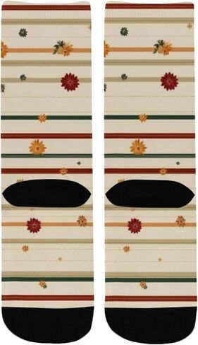 جوارب المشي لمسافات طويلة مخططة باللون البني من Art Harvest - جوارب شتوية حرارية سميكة دافئة للأولاد والبنات للمدرسة، والارتداء اليومي والأنشطة الخارجية in Kuwait