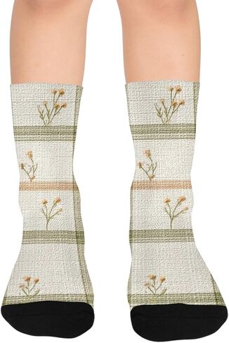 جوارب المشي لمسافات طويلة من Retro Art Flowers - جوارب شتوية حرارية سميكة دافئة للأطفال الصغار للأولاد والبنات للمدرسة، والارتداء اليومي والأنشطة الخارجية in Kuwait