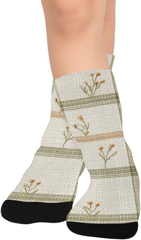 جوارب المشي لمسافات طويلة من Retro Art Flowers - جوارب شتوية حرارية سميكة دافئة للأطفال الصغار للأولاد والبنات للمدرسة، والارتداء اليومي والأنشطة الخارجية in Kuwait