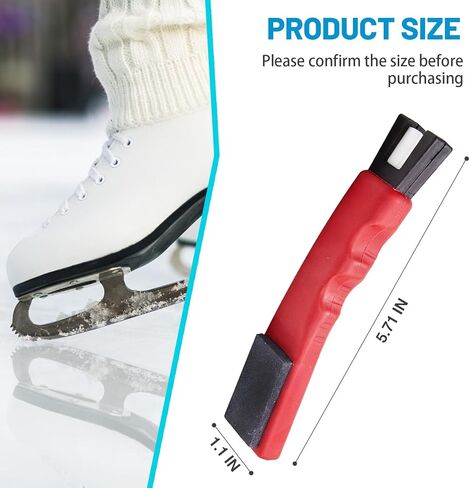 مبراة شفرات التزلج على الجليد، حجر مبراة حافة التزلج على الجليد مع حواف سوداء على الوجهين، أداة شحذ شفرات التزلج على الجليد السيراميكية المحمولة لزلاجات الهوكي in Kuwait