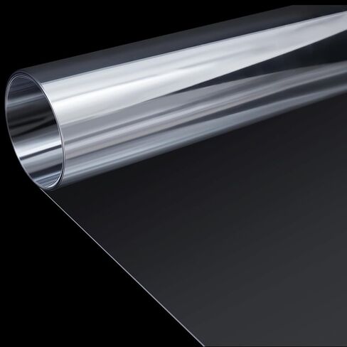 Beeveer 48 x 96 Inch Extra Large PVC Plexiglass Sheets Roll, Transparent Clear Flexible Plastic Sheet for Craft, Picture Frames, Sign Blank, DIY Display Project, Protective Barriers in Saudi Arabia