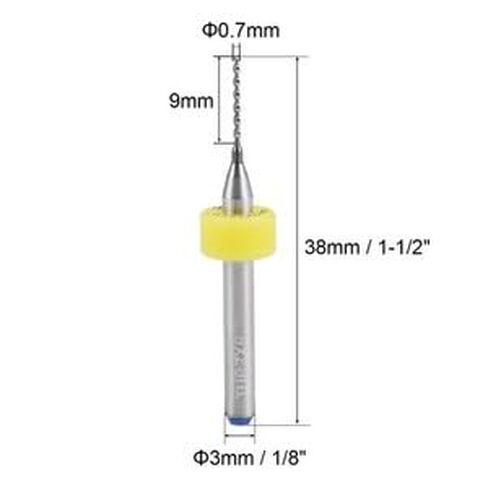 #US 0.7mm Drill Bits 1/8 Inch Shank Tungsten for Engraving 10Pcs in Kuwait