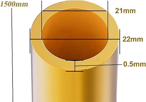 Brass Round Tube 21 * 0.5 * 0.5m Seamless High-Strength Precision Straight Tube in Saudi Arabia