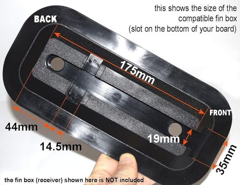 4.6 بوصة صندوق الولايات المتحدة زعانف مركزية آمنة بديلة ناعمة للنفخ SUP واقفة على لوح التجديف النهري لركوب الأمواج في المياه البيضاء airSUP منزلق دبوس Gummy Skeg in Kuwait