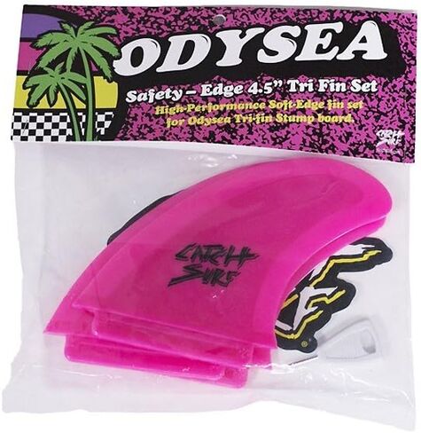 مجموعة زعانف ثلاثية الحواف للسلامة من كاتش سيرف أوديسيا، وردي فاقع، مقاس واحد in Kuwait