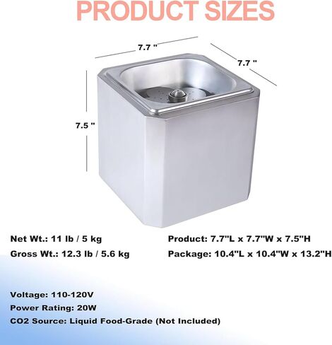 صقيع زجاجي سريع سريع من ثاني أكسيد الكربون، مبرد موفر للطاقة والمساحة، مع أضواء نيون، يمكن تجميد الكوب بسرعة إلى -45 درجة مئوية، صقيع لمدة 6 ثوانٍ، للحانات والنوادي الليلية والحانات والمطاعم والفنادق in Kuwait