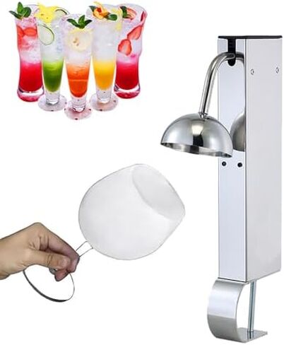 مبرد زجاجي فروستر - مبرد زجاجي ثاني أكسيد الكربون فوري سعة 6 أكواب للنبيذ والبيرة والكوكتيل والشمبانيا والمشروبات المختلطة والعصير - مثالي لسقاة المنزل in Kuwait