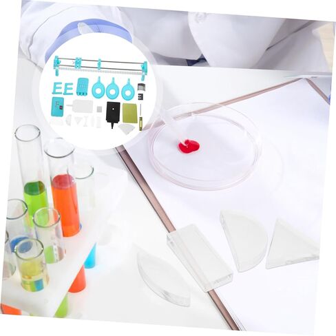 Cabilock Optical Bench Light Refraction Equipment Junior High School Physics Experiment Box with Prisms Physical Experimental Platform for Safe and Learning in Saudi Arabia