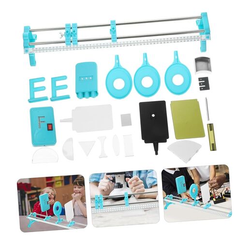 Holibanna Optical Bench Equipment for Teaching Light Refraction and Imaging Experiments Removable and Easy to Assemble for Junior High School Physics Lab Activities in Saudi Arabia