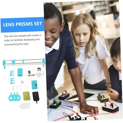 Holibanna Optical Bench Equipment for Teaching Light Refraction and Imaging Experiments Removable and Easy to Assemble for Junior High School Physics Lab Activities in Saudi Arabia