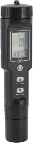 Dissolved Oxygen Meter Accurate Detachable Probe Digital Screen Display for Aquarium Experiment Research, Water Test Kit for Freshwater Aquaculture and Laboratory Use (Without Backlit) in Saudi Arabia