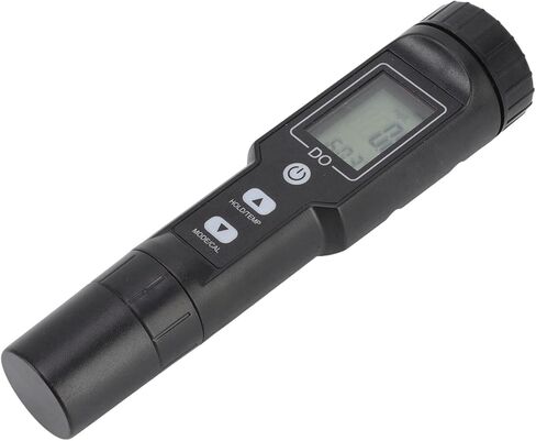 Dissolved Oxygen Meter Accurate Detachable Probe Digital Screen Display for Aquarium Experiment Research, Water Test Kit for Freshwater Aquaculture and Laboratory Use (with Backlit) in Saudi Arabia