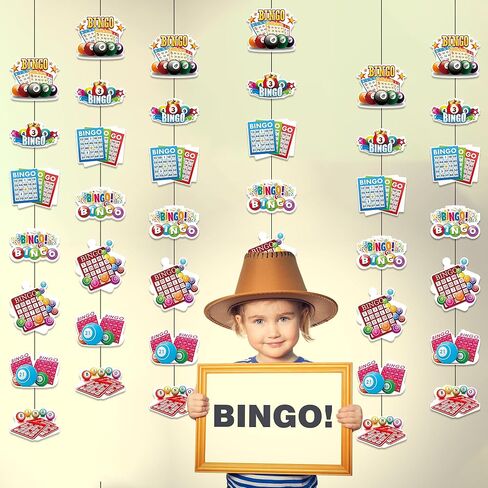 6 قطع من زينة البنغو المعلقة - لعبة بينجو الليلية تحت عنوان هدايا هدايا لبطل بينجو لأعياد الميلاد ومناسبات الكرنفال وهدايا فئة الجوائز in Kuwait