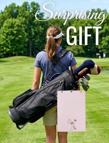 Martini Gifts for Women, Martini Golf Towel Women, Golfers Accessories - 19th Hole - 40 x 60cm Microfiber Golf Towel for Golf-Bags for Birthday, Christmas in Saudi Arabia