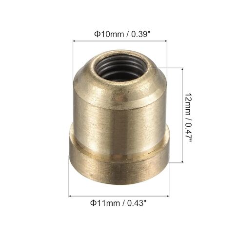 4Pcs Press Fit Ball Oiler Brass Push Button Flange Grease Oil Cup 10mm for Gas Engine Motor Lubrication System in Saudi Arabia