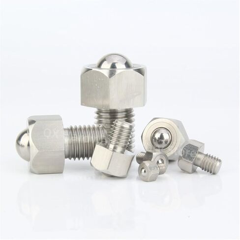 QX312/QX313 Stainless Steel Rolling Ball Conveyor Ball Rollers with Coarse Thread for Transport 5PCS(QX313,M12) in Saudi Arabia