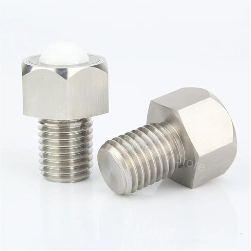 QX312/QX313 Stainless Steel Rolling Ball Conveyor Ball Rollers with Coarse Thread for Transport 5PCS(QX313,M12) in Saudi Arabia