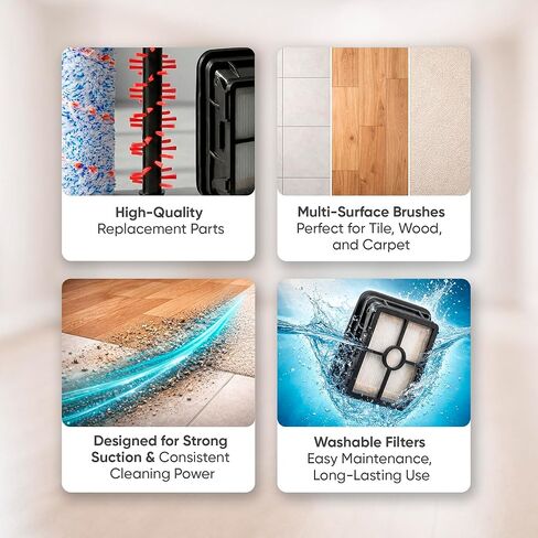 1866 Replacement Filter for Bissell Crosswave Pet Pro Vacuum 1785 2554 2551 2306 2304 1785A 2596. Compatible Bssell crosswave brush rolls. Crosswave Cordless Max Vacuum Cleaner Parts Replace 1608684 in Kuwait