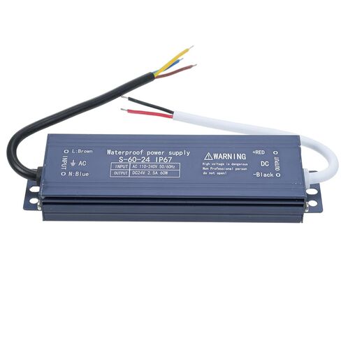 محول إمداد الطاقة لسائق Pongnas IP67 LED لشريط إضاءة LED خارجي، تيار متردد 100 فولت - 240 فولت إلى تيار مستمر 24 فولت 200 وات (300 وات) in Saudi Arabia
