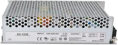 AD-155B 155W 27.6V 5A AC-DC Switching Power Supply with UPS Function & Battery Charger, 24V DC-UPS Dual Output PFC Power Module for Industrial Automation, Security Systems & Access Control in Kuwait