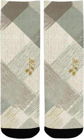 جوارب المشي لمسافات طويلة بطباعة منقوشة من Green Oak - جوارب شتوية حرارية سميكة دافئة للأولاد والبنات الصغار للمدرسة، والارتداء اليومي والأنشطة الخارجية in Kuwait