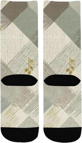 جوارب المشي لمسافات طويلة بطباعة منقوشة من Green Oak - جوارب شتوية حرارية سميكة دافئة للأولاد والبنات الصغار للمدرسة، والارتداء اليومي والأنشطة الخارجية in Kuwait