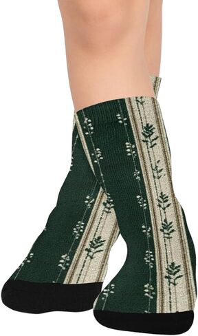 جوارب للمشي لمسافات طويلة بطباعة مخططة عشبية - جوارب شتوية حرارية سميكة دافئة للأطفال الصغار للأولاد والبنات للمدرسة، والارتداء اليومي والأنشطة الخارجية in Kuwait