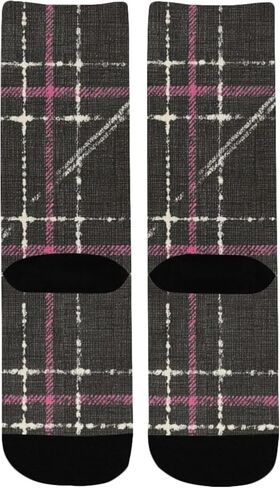 جوارب سايبر منقوشة فنية داكنة للمشي لمسافات طويلة - جوارب شتوية حرارية سميكة دافئة للأولاد والبنات للمدرسة، والارتداء اليومي والأنشطة الخارجية in Kuwait