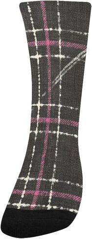 جوارب سايبر منقوشة فنية داكنة للمشي لمسافات طويلة - جوارب شتوية حرارية سميكة دافئة للأولاد والبنات للمدرسة، والارتداء اليومي والأنشطة الخارجية in Kuwait