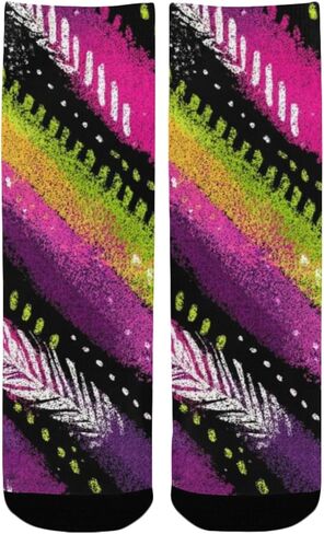 جوارب شيفرون آرت داكنة للمشي لمسافات طويلة - جوارب شتوية حرارية سميكة دافئة للأولاد والبنات الصغار للمدرسة، والارتداء اليومي والأنشطة الخارجية in Kuwait