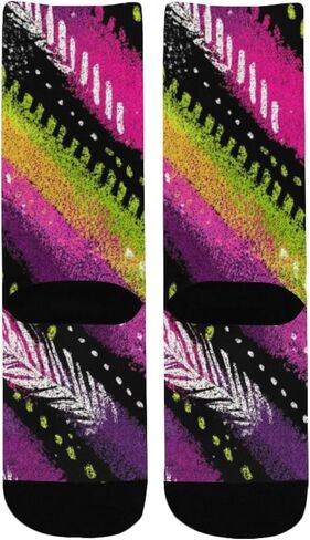 جوارب شيفرون آرت داكنة للمشي لمسافات طويلة - جوارب شتوية حرارية سميكة دافئة للأولاد والبنات الصغار للمدرسة، والارتداء اليومي والأنشطة الخارجية in Kuwait