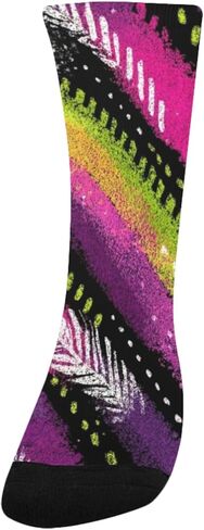 جوارب شيفرون آرت داكنة للمشي لمسافات طويلة - جوارب شتوية حرارية سميكة دافئة للأولاد والبنات الصغار للمدرسة، والارتداء اليومي والأنشطة الخارجية in Kuwait