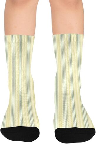 جوارب للمشي لمسافات طويلة مطبوعة مخططة بالزبدة - جوارب شتوية حرارية سميكة دافئة للأولاد والبنات للمدرسة، والارتداء اليومي والأنشطة الخارجية in Kuwait