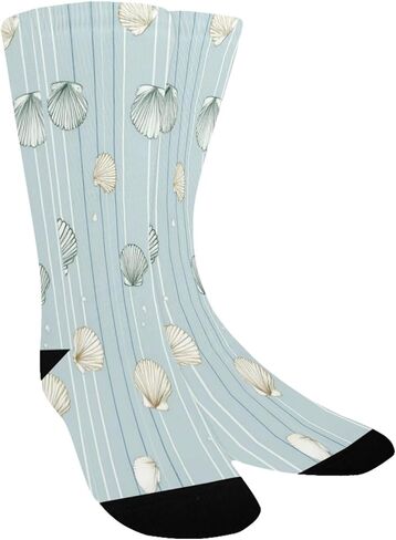 جوارب للمشي لمسافات طويلة باللون الأزرق بتصميم مخطط ناعم - جوارب شتوية حرارية سميكة دافئة للأولاد والبنات للمدرسة، والارتداء اليومي والأنشطة الخارجية in Kuwait