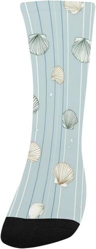 جوارب للمشي لمسافات طويلة باللون الأزرق بتصميم مخطط ناعم - جوارب شتوية حرارية سميكة دافئة للأولاد والبنات للمدرسة، والارتداء اليومي والأنشطة الخارجية in Kuwait