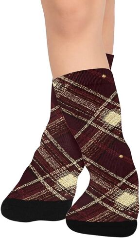 جوارب Luxe Vibe للتنزه سيرًا على الأقدام باللون العنابي - جوارب شتوية حرارية سميكة دافئة للأولاد والبنات للمدرسة، والارتداء اليومي والأنشطة الخارجية in Kuwait