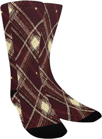 جوارب Luxe Vibe للتنزه سيرًا على الأقدام باللون العنابي - جوارب شتوية حرارية سميكة دافئة للأولاد والبنات للمدرسة، والارتداء اليومي والأنشطة الخارجية in Kuwait