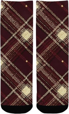 جوارب Luxe Vibe للتنزه سيرًا على الأقدام باللون العنابي - جوارب شتوية حرارية سميكة دافئة للأولاد والبنات للمدرسة، والارتداء اليومي والأنشطة الخارجية in Kuwait