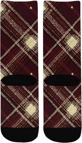 جوارب Luxe Vibe للتنزه سيرًا على الأقدام باللون العنابي - جوارب شتوية حرارية سميكة دافئة للأولاد والبنات للمدرسة، والارتداء اليومي والأنشطة الخارجية in Kuwait