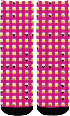 جوارب Pastel Pixel Glow Pink للمشي لمسافات طويلة - جوارب شتوية حرارية سميكة دافئة للأولاد والبنات للمدرسة، والارتداء اليومي والأنشطة الخارجية in Kuwait