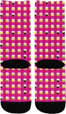 جوارب Pastel Pixel Glow Pink للمشي لمسافات طويلة - جوارب شتوية حرارية سميكة دافئة للأولاد والبنات للمدرسة، والارتداء اليومي والأنشطة الخارجية in Kuwait