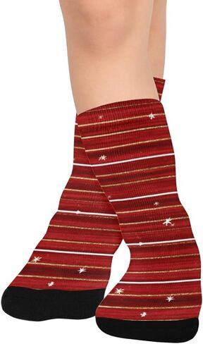 جوارب احتفالية منقوشة فنية للمشي لمسافات طويلة - جوارب شتوية حرارية سميكة دافئة للأطفال الصغار للأولاد والبنات للمدرسة، والارتداء اليومي والأنشطة الخارجية in Kuwait