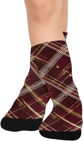 جوارب ذهبية للتنزه سيرًا على الأقدام باللون العنابي - جوارب شتوية حرارية سميكة دافئة للأطفال الصغار للأولاد والبنات للمدرسة، والارتداء اليومي والأنشطة الخارجية in Kuwait