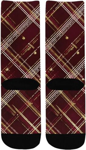 جوارب ذهبية للتنزه سيرًا على الأقدام باللون العنابي - جوارب شتوية حرارية سميكة دافئة للأطفال الصغار للأولاد والبنات للمدرسة، والارتداء اليومي والأنشطة الخارجية in Kuwait