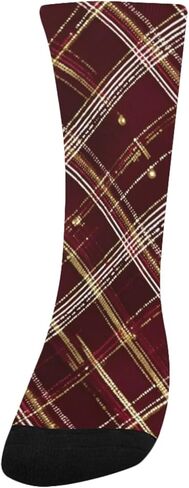 جوارب ذهبية للتنزه سيرًا على الأقدام باللون العنابي - جوارب شتوية حرارية سميكة دافئة للأطفال الصغار للأولاد والبنات للمدرسة، والارتداء اليومي والأنشطة الخارجية in Kuwait