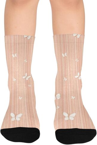 جوارب التنزه سيرًا على الأقدام من Pastel Petal Glow - جوارب شتوية حرارية سميكة دافئة للأولاد والبنات الصغار للمدرسة، والارتداء اليومي والأنشطة الخارجية in Kuwait