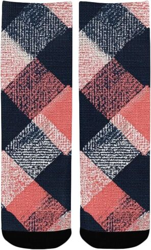 Soft Stripe Motif Hiking Socks - Toddler Boys & Girls Warm Thick Thermal Winter Crew Socks for School, Daily Wear & Outdoor Activities in Kuwait