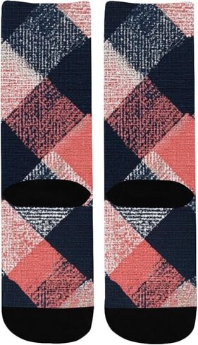 Soft Stripe Motif Hiking Socks - Toddler Boys & Girls Warm Thick Thermal Winter Crew Socks for School, Daily Wear & Outdoor Activities in Kuwait